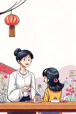 日常连载《雨夜修理铺》封面，雨天开门的旧电器铺
